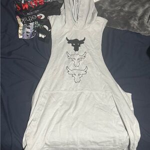 Gray Sleeveless Hoodie Project Rock